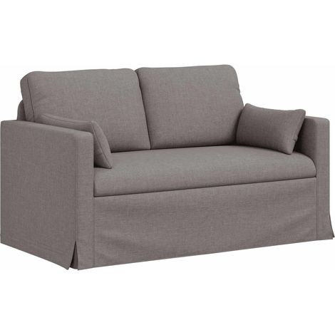 Canapé Taupe 139 x 78 x 80 cm tissu (1/5)