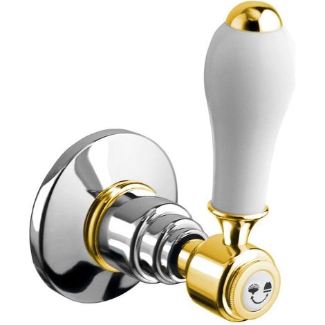 Sapho Reitano Rubinetteria Antea - Unterputzventil, für 2 Verbraucher, Chrom/Gold DEVIN102