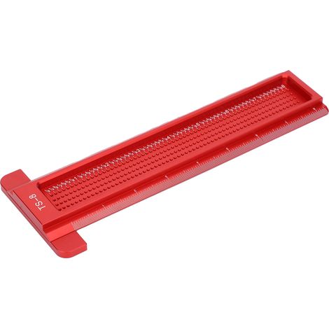 Règle en T pour tracer des trous, mini-outil de traçage pour le travail du bois et la menuiserie, outil à barrer 0-8 pouces TS-8 (1/5)