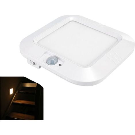 Plafonnier LED avec Détecteur de Mouvement Rechargeable 6000K pour Couloir Salle de Bain Balcon Classe G (1/4)