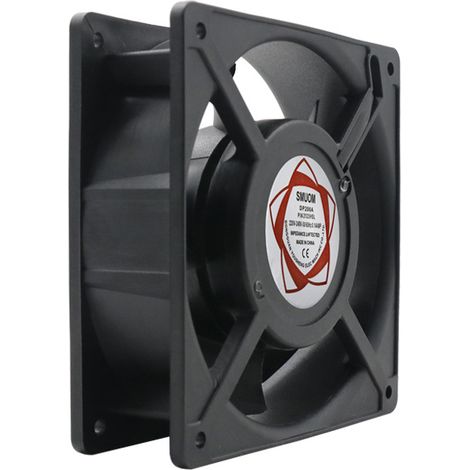 Ventilateur axial pour boîte de cheminée Insérable Haute température Pales en métal Silencieux Universel 120 x 120 x 38 mm