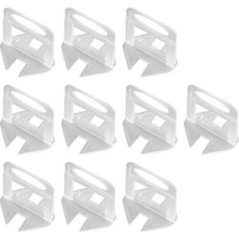 Kit de nivellement pour carrelage 300 pièces, système de pose avec cales transparentes 2.0mm, outil pour sols et murs (1/5)