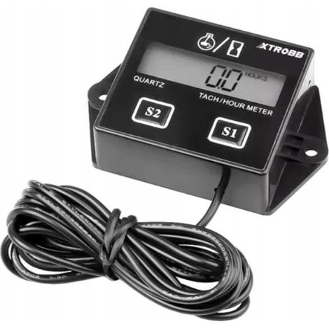 CONTADOR DE HORAS DE MOTOR, CONTADOR DE RPM, MOTOCICLETA, CORTADORA DE CÉSPED ALEMANA