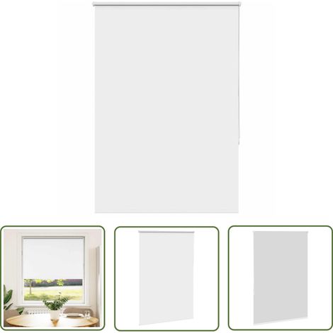 vidaXL Verdunkelungsrollo Weiß 100x175cm Stoffbreite 95,7cm Polyester (1/5)