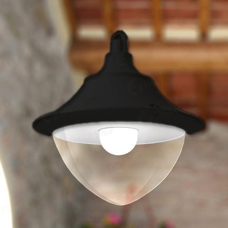 LUIGI 400 DR NERO TRASP POWER LED E27 50W 4000K                                                          - Luce NATURALE (1/2)