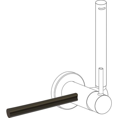 TRES 03412401KMB STUDY Accesorio Porta Toallas para Grifo con Ducha para Inodoro Color Negro Bronce - ref: 03412401KMB