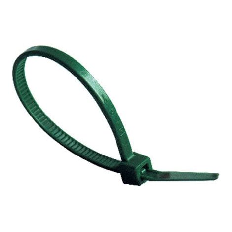 Bridas de nylon verde 4,8X290 bolsa de 100