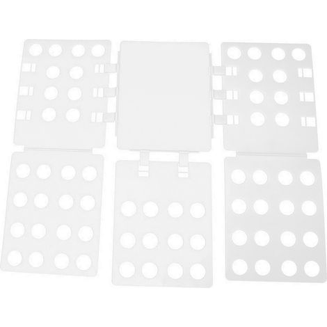 Planche à Plier Portable pour Chemises et Pantalons, Blanc - Organisateur de Lingerie Maison (1/5)