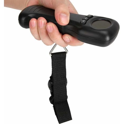 Échelle de Bagages de Voyage de 50kg, Balance de Poids Suspendue portative, Balance de Bagages/Balance de Crochet de Suspension de Poids pour Le Pesage de Valise (1/5)