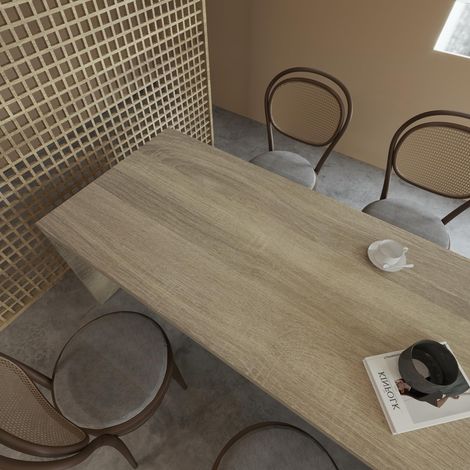 80CM×4M Papier Peint Bois Autocollant Gris Brun Clair Chêne Fibre Imitation Veinage Bureau Cuisine Placard Plan Travail Bain Imperméable AntiHumidité Durable Vinyle Adhésif Fort Neuf (1/5)