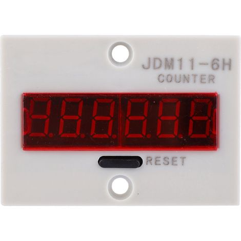 JDM11-6H Elektronischer Zähler, 6-stellig, LED-Digitalanzeige, Zählerrelais, Messumformer, Zählleistung 220 V AC (1/5)