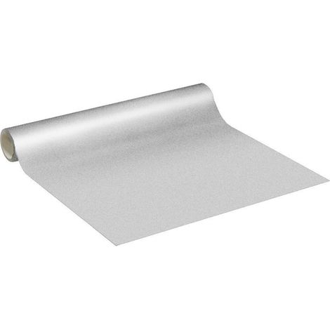 Sticker Vinyle Imperméable Cuisine Armoire Porte - Adhesif pour Meuble, Autocollant pour Meuble - Sticker Mural H60cm x L2m - Argent (1/5)
