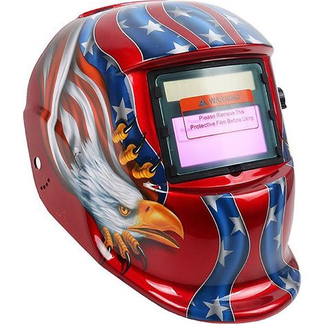 Solarbetriebener, selbstverdunkelnder Schweißhelm, Maske für WIG-/MIG-Schweißgeräte, Schutzvorrichtung für Schleifmaschinen (1/5)