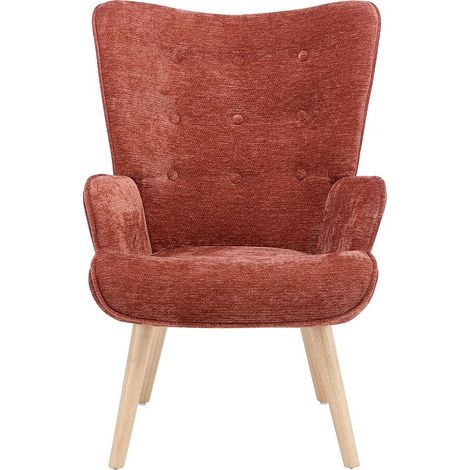 Poltrona in Tessuto testurizzato Terracotta - VATELY