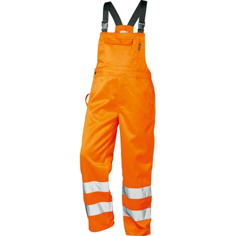 Gr .46 KURT WARNSCHUTZ-LATZHOSE orange KURT HIGH VIS BIB TROUSERS (1/2)