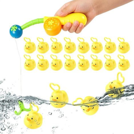 20-teiliges Bade-Set mit Entenmotiven, inklusive Angelrute und großen schwimmenden Enten für Kinderbäder, ideal für Geburtstage, Vorschule oder Partys (1/5)