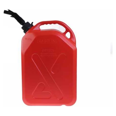Bidon rouge et noir de 20 litres avec bec verseur (1/3)