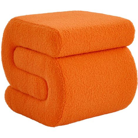 sweeek - Design-Hocker mit Bouclé-Bezug 1 Platz