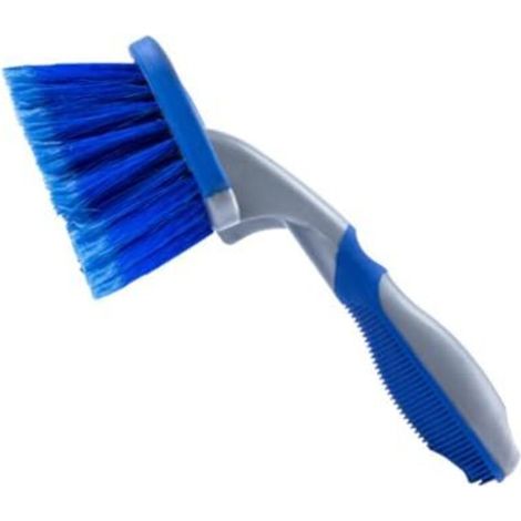 Kit de brosses professionnelles pour pneus de voiture en 3 pièces, ensemble de brosses pour le nettoyage des roues, adapté au nettoyage de détail à manche court et à longue distance.