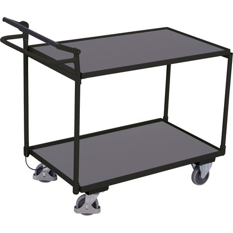 Cordes Tischwagen mit 2 Ladeflächen Totmannbremse RAL 7016 (1/3)