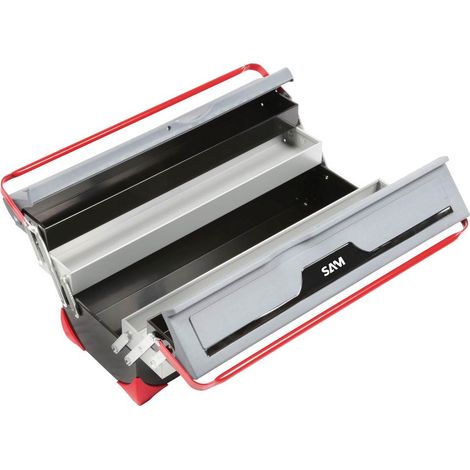 CAISSE TOLE BIMATIERE 5 CASES SAM OUTILLAGE - BOX1