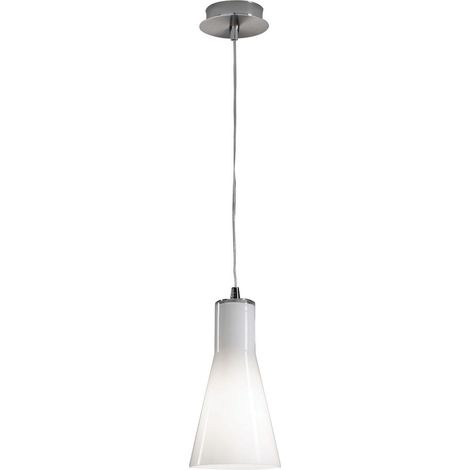 DIANA 140 Suspension E27 Ø140mm verre opale ARIC 4175 (1/4)