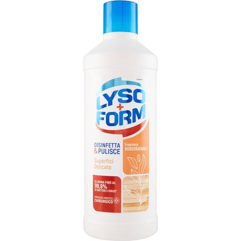 Lysoform Detersivo Pavimenti Superfici Delicate - Confezione 1100 ml - Disinfettanti