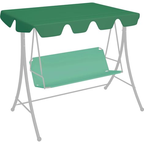 Toit de rechange de balançoire Vert 150/130x70/105 cm (1/5)