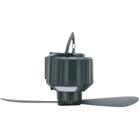 Tragbarer Campingventilator mit LED-Beleuchtung, 3 Geschwindigkeitsstufen, Timer, 10400 mAh Akku, wasserdicht, USB-Ladefunktion, Deckenventilator für den Außenbereich (1/5)