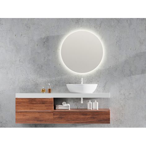 LED Lichtspiegel Bad Wandspiegel FRANZI rund Ø 60cm (1/5)