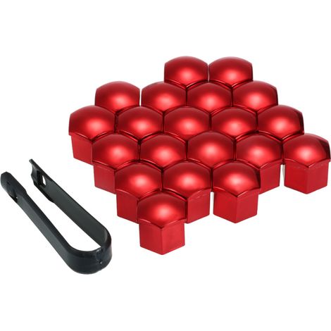 Packung mit 20 universellen 17-mm-Mutternabdeckungen, Schraubenschutz