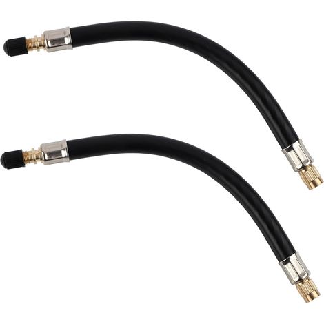 2pcs Rallonge de Tige de Valve, 21 cm Rallonge de Valve de Pneu Flexible Adaptateur Extension de Valve Pneu pour Voitures Motos Vélos Camping-Cars Compresseurs d'air (1/5)