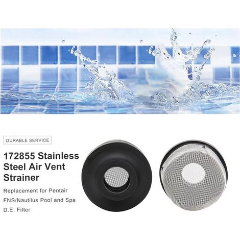 8 filtres inox 172855 – Capuchon grillagé – Ventilation et aspiration pour piscine et spa (1/4)