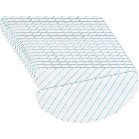 Filiyano-50 lingettes jetables résistantes pour aspirateurs Ecovacs Deebot OZMO T8 AIVI T8 Max T9 AIVI AIVI+ Va Blanc Bleu (1/5)