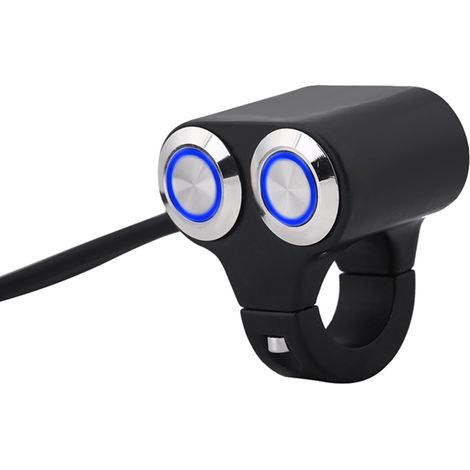 Motorradlenker 22 mm 7/8 Zoll Scheinwerfer Brems- Nebelscheinwerfer Ein-/Ausschalter mit Blinker Typ A (1/5)