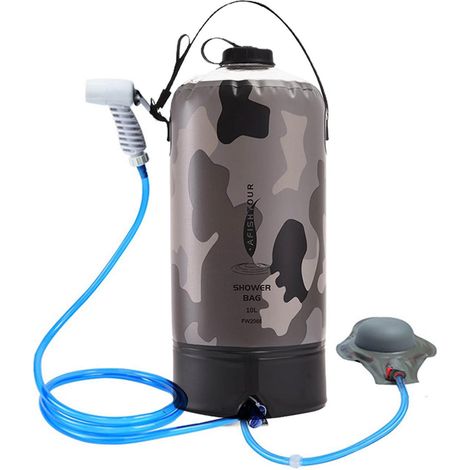 10L Sac de Douche Camping Extérieur Douche Solaire PVC Portable Sac de Stockage Eau (1/5)