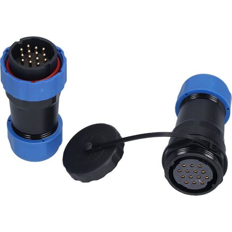 14-pin SP28 IP68 aviation waterproof connector, oxidation resistant, PA66 PA6 (1/5)