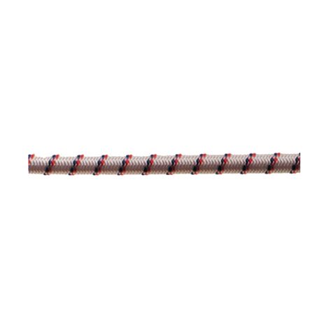 Corda elastica in polipropilene Ø 6 mm. bianca inserti colorati 120 mt.