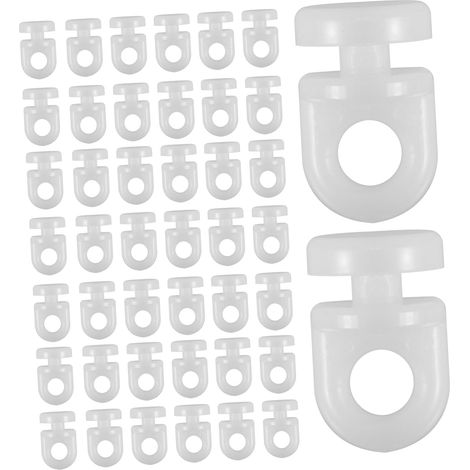 Accessoires De Rail De Rideau Plastique Glisseurs Silencieux (1/5)