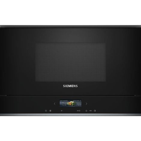 21 L 900 W-5 puissances-Electronique-TFT sensitif TouchControl-Cavité inox-H 38 cm-Tout intégrable-Noir - SIEMENS (1/2)