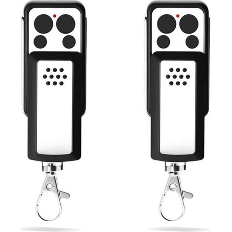 Télécommande Portail 433,92 MHz Lot de 2 – 4 Canaux Code Tournant Compatible Modèles 114253 104250 104257 104251 104350 – Piles Incluses