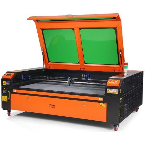 Graveur Laser CO2 Machine de Gravure Découpe Laser 130 W Zone de Travail 900x1400 mm Vitesse Travail 0-500 mm/s, avec Assistance Air, Panneau de Commande Numérique, pour Bois, Acrylique, Tissu (1/4)