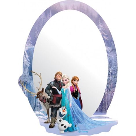Miroir mural Reine des Neiges – Dimensions 21.5 x 15 cm – Matière acrylique transparente – Fixations adhésives incluses – Ag Art (1/3)