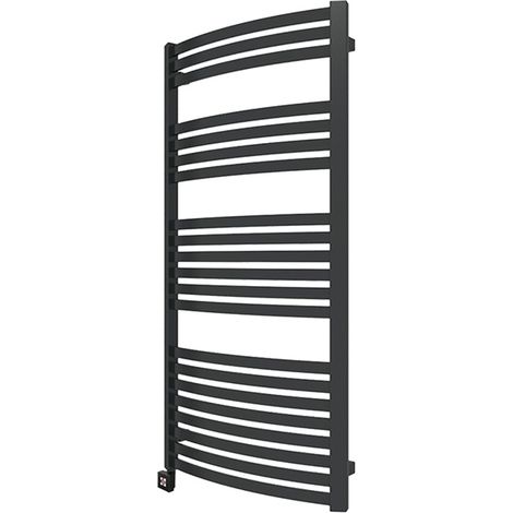 Elektrischer Heizkörper, schwarz, 1760 mm hoch und 400 mm breit - 800 Watt - DEX1760/400E1N