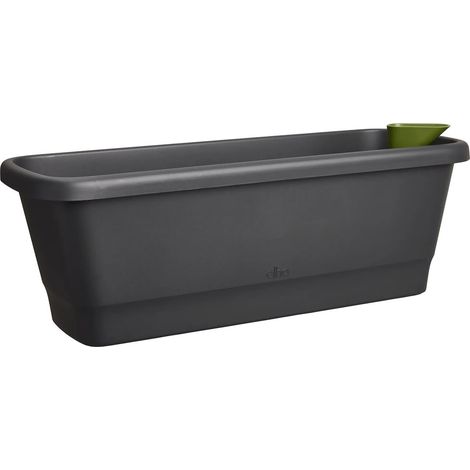 elho® Noa Balkonkasten Living Black schwarz 52 cm mit Bewässerungssystem - Kunststoff (1/5)