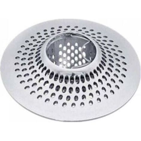 Haarfilter aus Edelstahl für Badewanne und Dusche, 12 cm