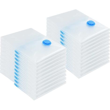 Sacs de rangement 20 pcs Transparent et Bleu 70 x 50 cm (1/5)