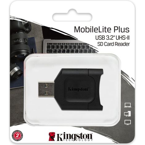 Kingston Technology MobileLite Plus lecteur de carte mémoire USB 3.2 Gen 1 (3.1 Gen 1) Type-A Noir (1/3)