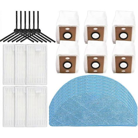 Pour ILIFE V20 / Vyzzle D10 / Laresar L10 / Lydsto R1D Edge / Roidmi Eve Rook S - Pièces détachées : Brosse latérale principale, filtre, balai-serpillère (1/5)