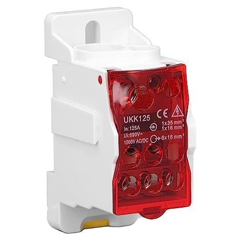 UKK-125A 690V Boîte Jonction Electrique Rail DIN avec Couvercle Protection (1/5)